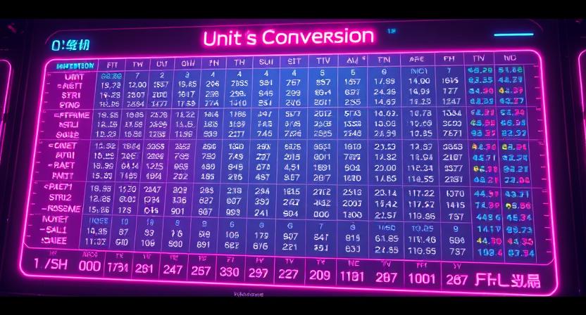 UNIT CONVERSION CHART